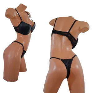 Conjunto Bustier Engomado Tasa Soft Push Up (art 2042) Talle 85 al 100: imagen 9