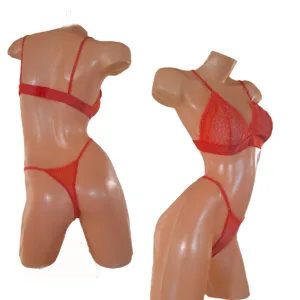 Conjunto Luana Sexy Puntilla y Encaje Corpiño Sin Aro Colaless (art 5103) Talle 85 al 100: imagen 9