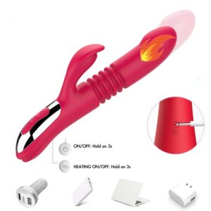 Vibrador Stretch 12 funciones con Penetración y Calentador - Sube y Baja: imagen 4