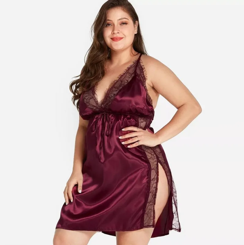 Camisolin Baby Doll Puntilla y Raso (AL205) Talle 100 al 140