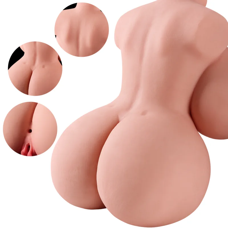 Torso Masturbador pechos penetrables vagina y ano 29cm