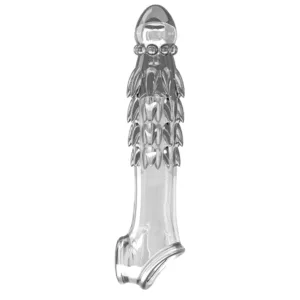 Funda peneana con Vibrador, escamas y agarre de testiculos: imagen 2