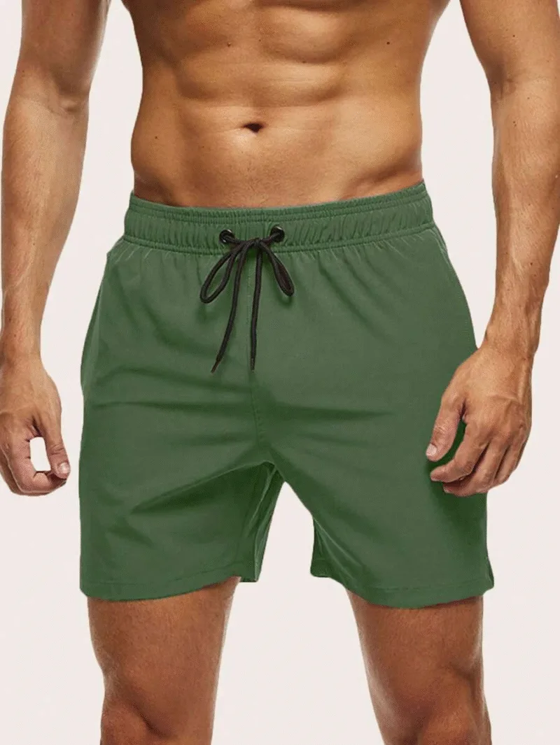 Short De Baño Bolsillo con Cierre y suspensor