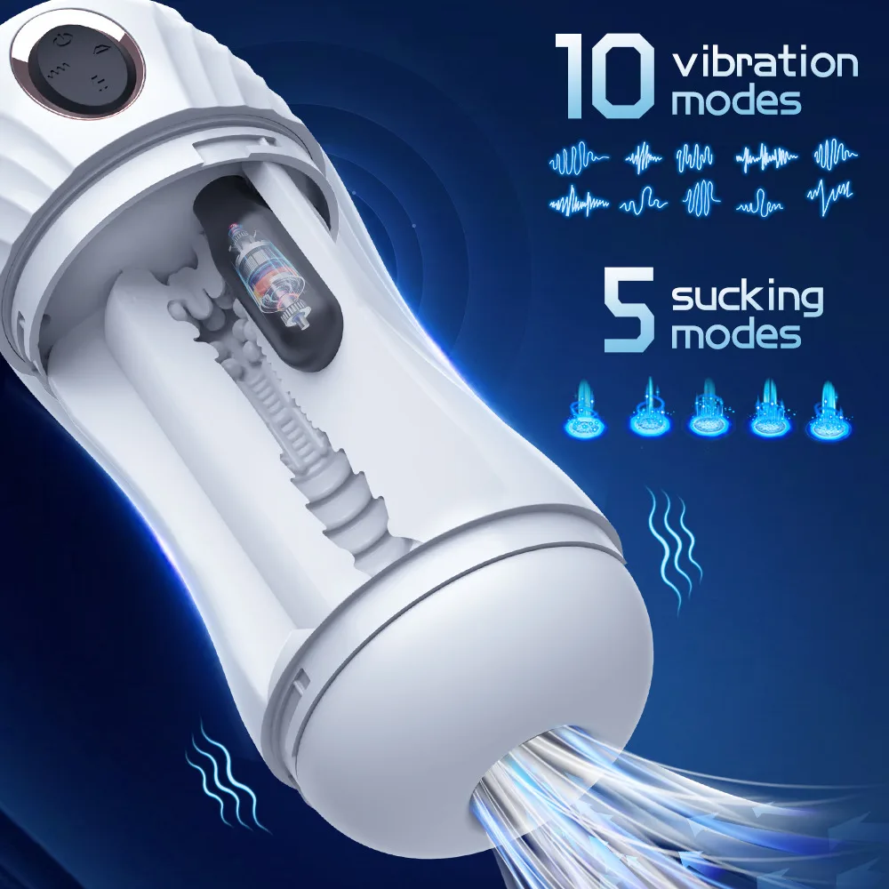 Vibrador Succionador Masculino con Gemidos