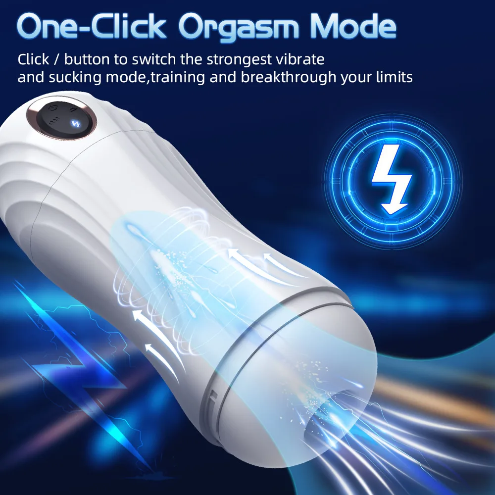 Vibrador Succionador Masculino con Gemidos