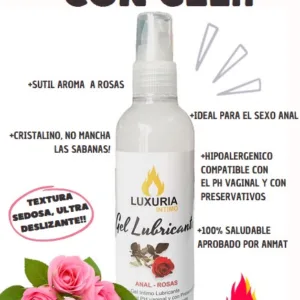 Gel Lubricante Luxuria Anal Rosas - 130cc: imagen 2