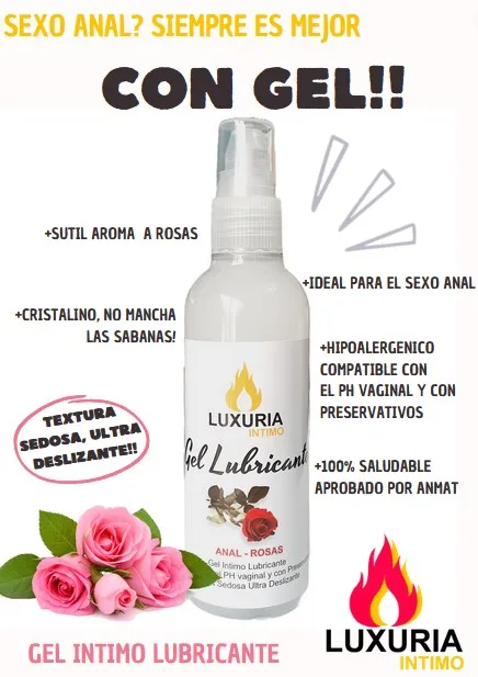 Gel Lubricante Luxuria Anal Rosas - 130cc